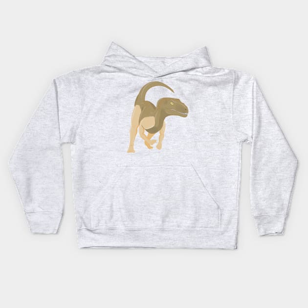 Vera the Velociraptor Kids Hoodie by babygunz47